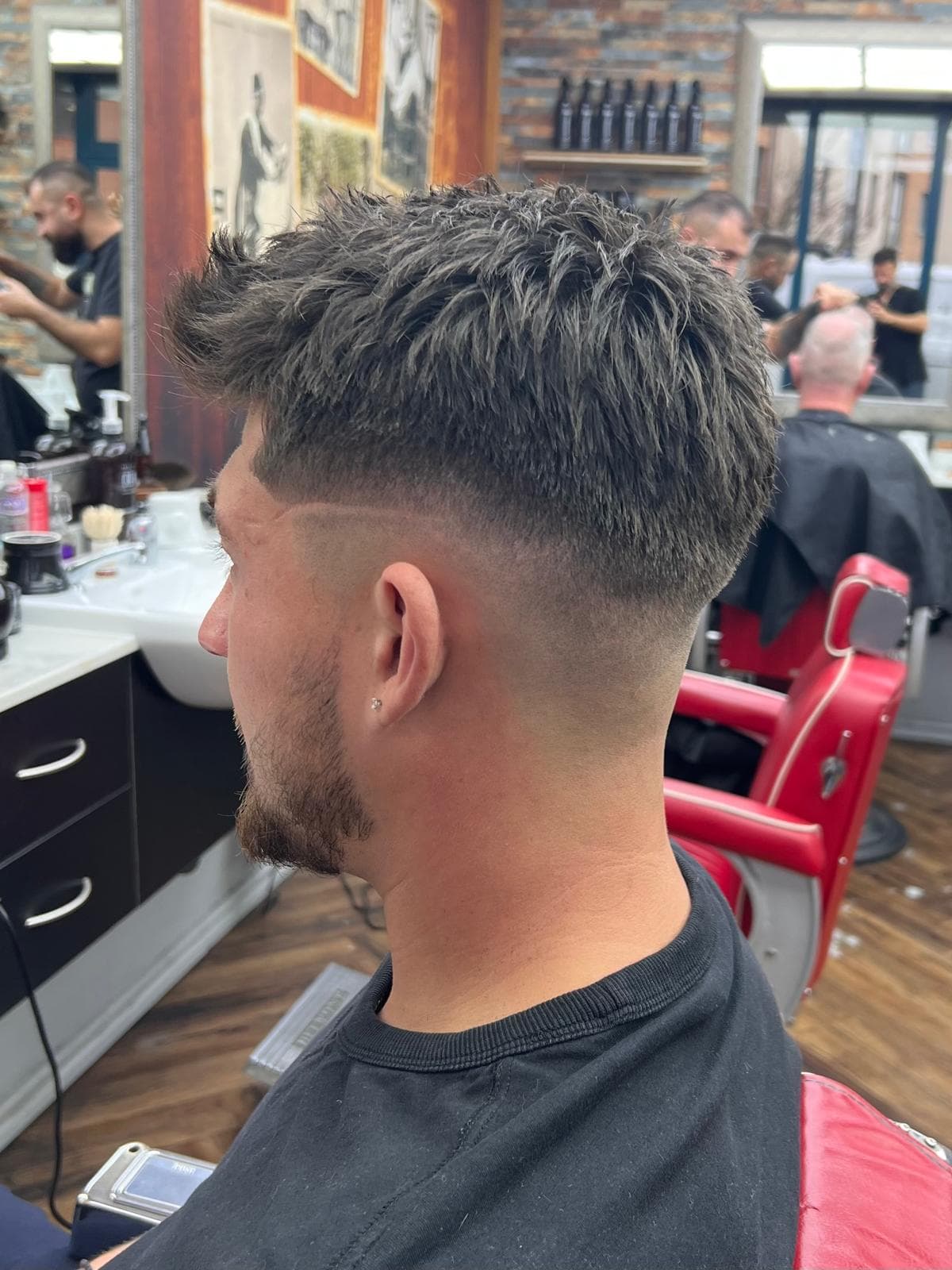Modern textured haircut